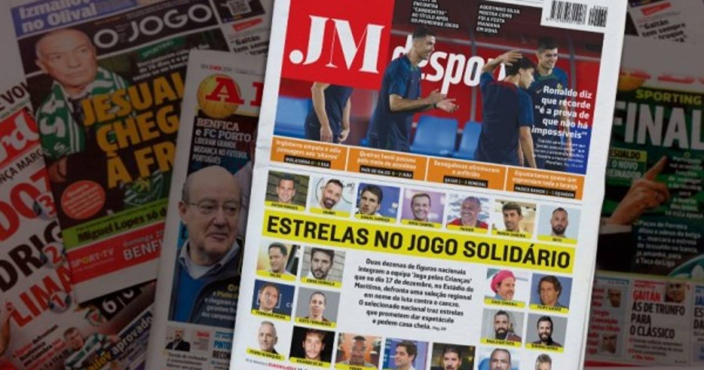 Estrelas no jogo solidário