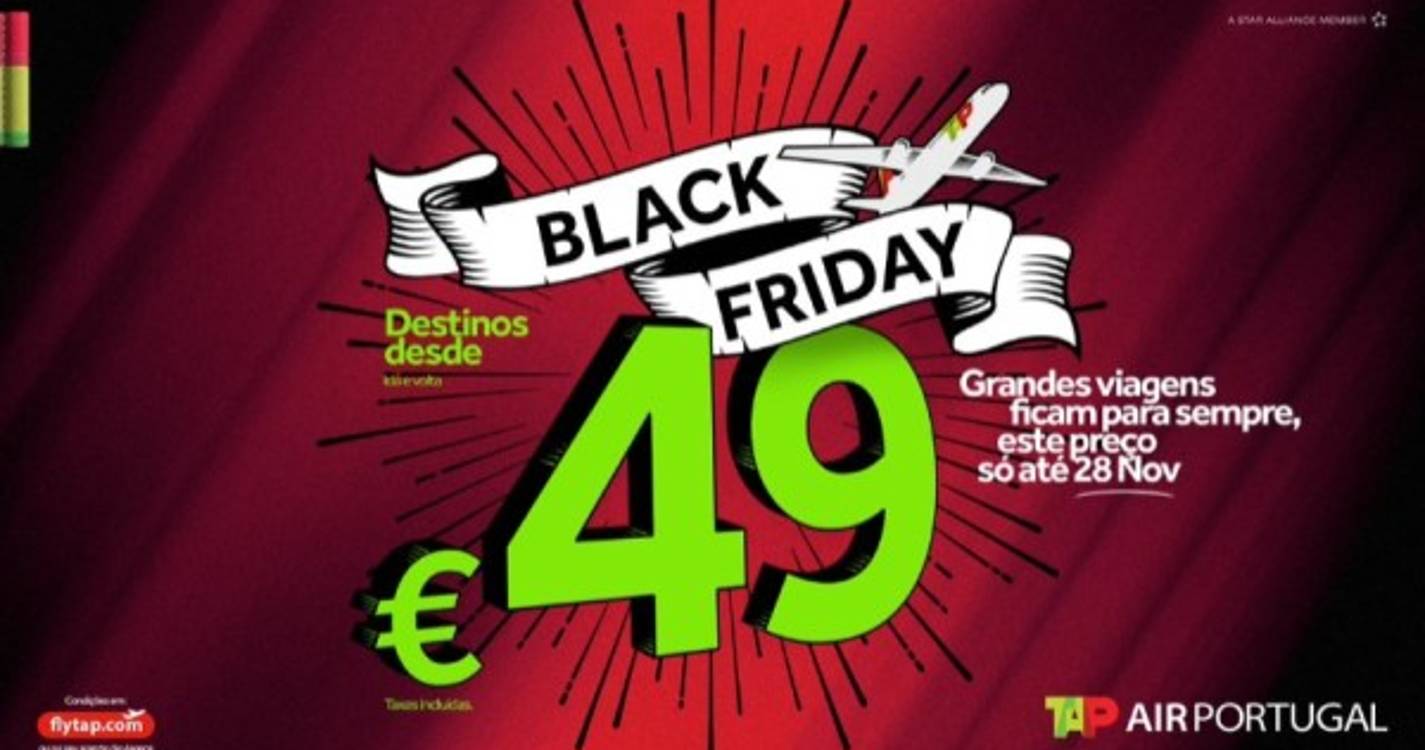 TAP com preços desde 49 euros até 28 de novembro