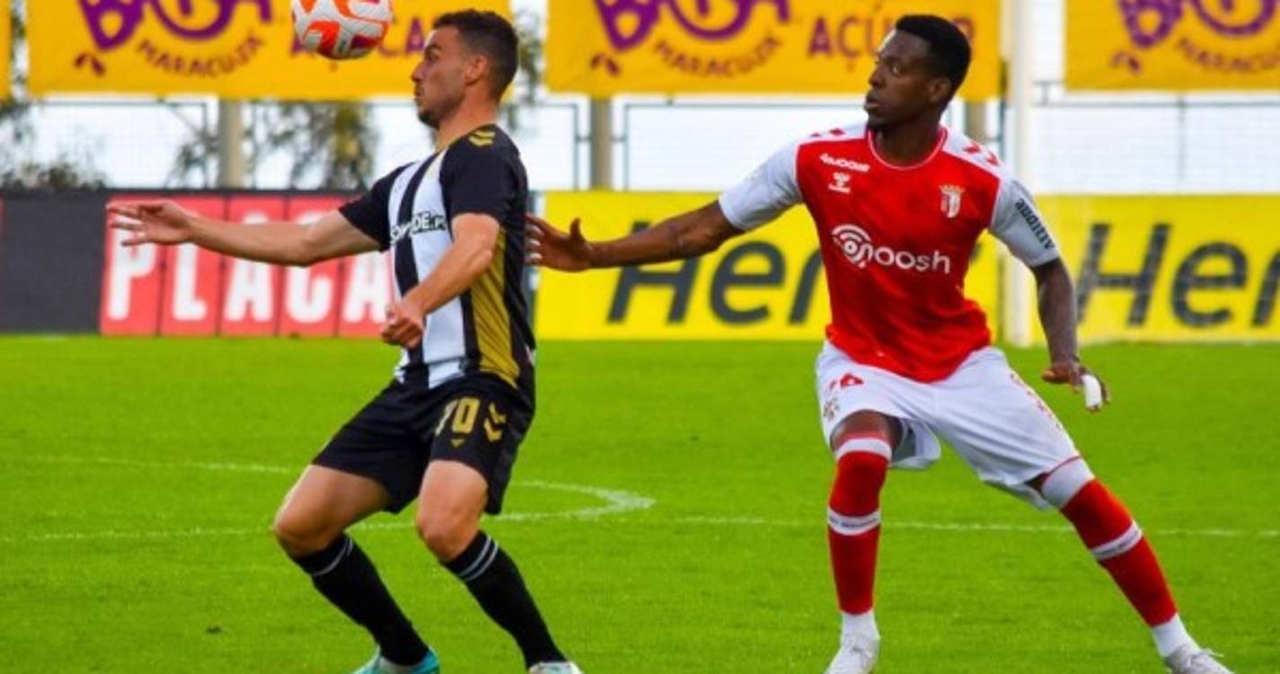 Taça de Portugal: Nacional perde ao intervalo com o SC Braga por 2-0