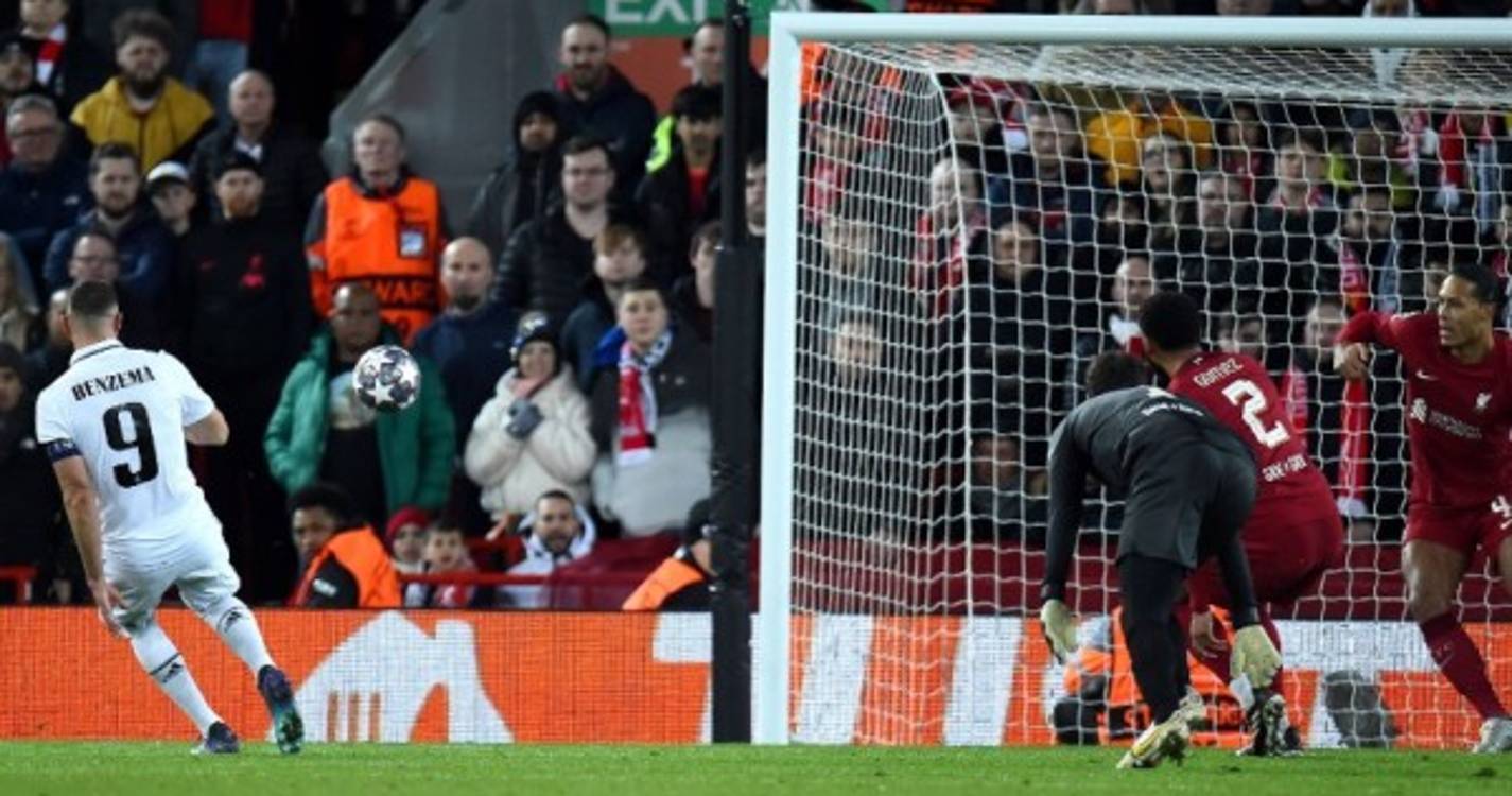 Liga dos Campeões: Liverpool entra a vencer e acaba goleado pelo Real Madrid