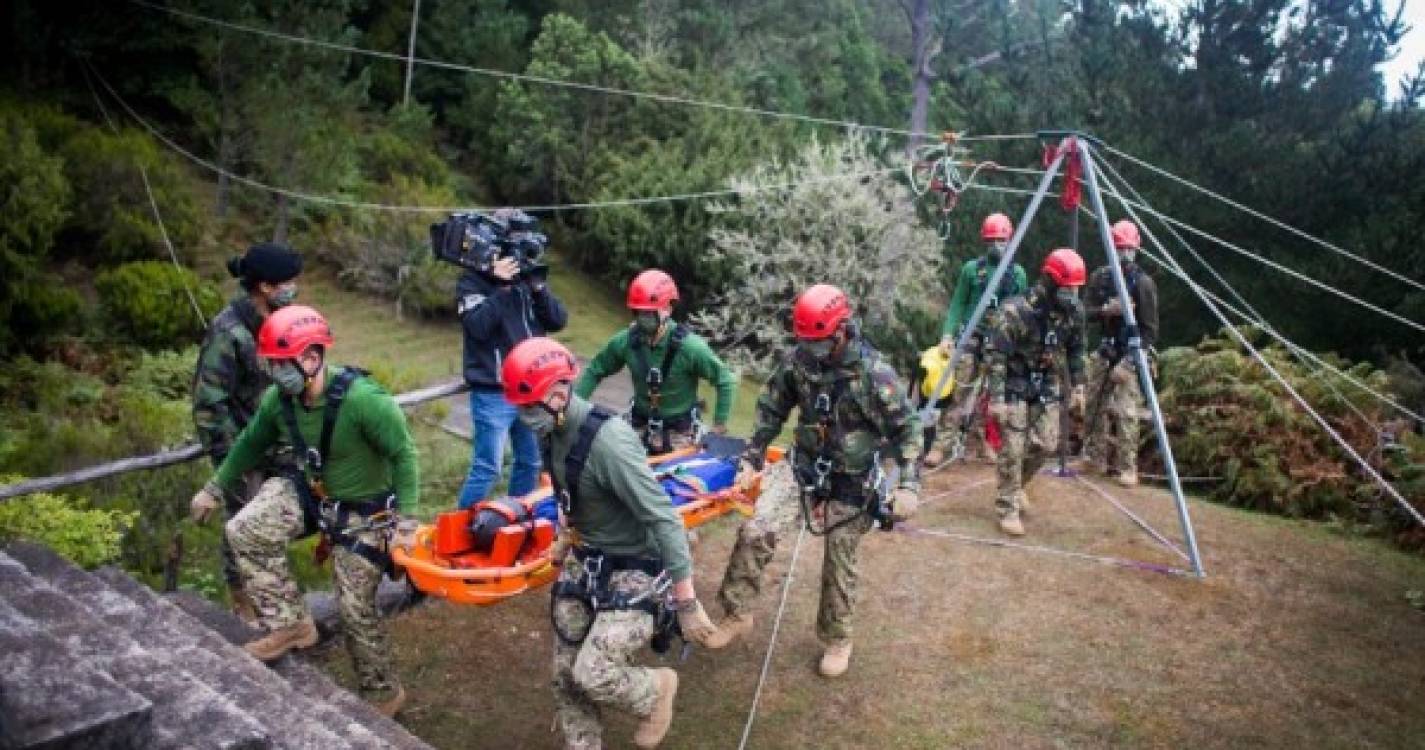 Comando da Zona Militar da Madeira testa capacidade de resposta a acidentes graves e catástrofes (com fotos)
