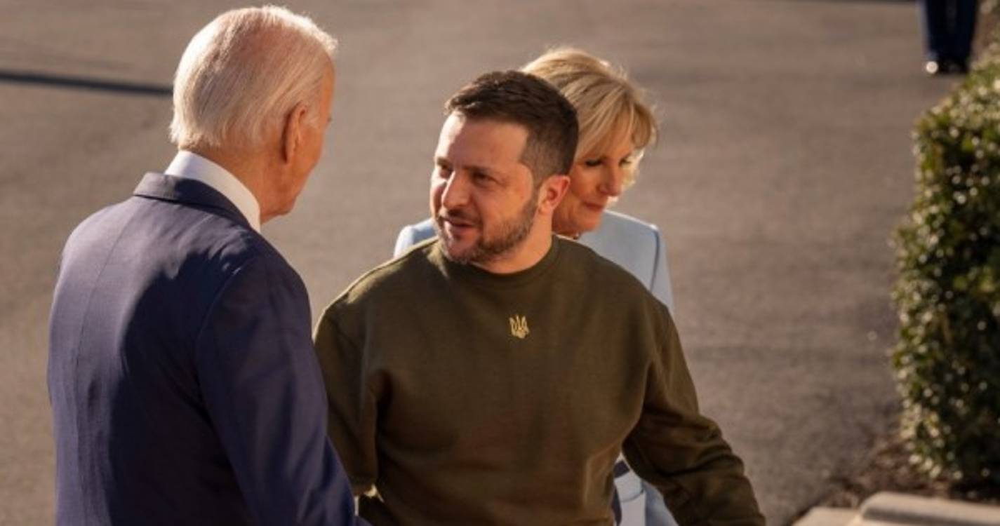 Zelensky e Biden juntos na Casa Branca