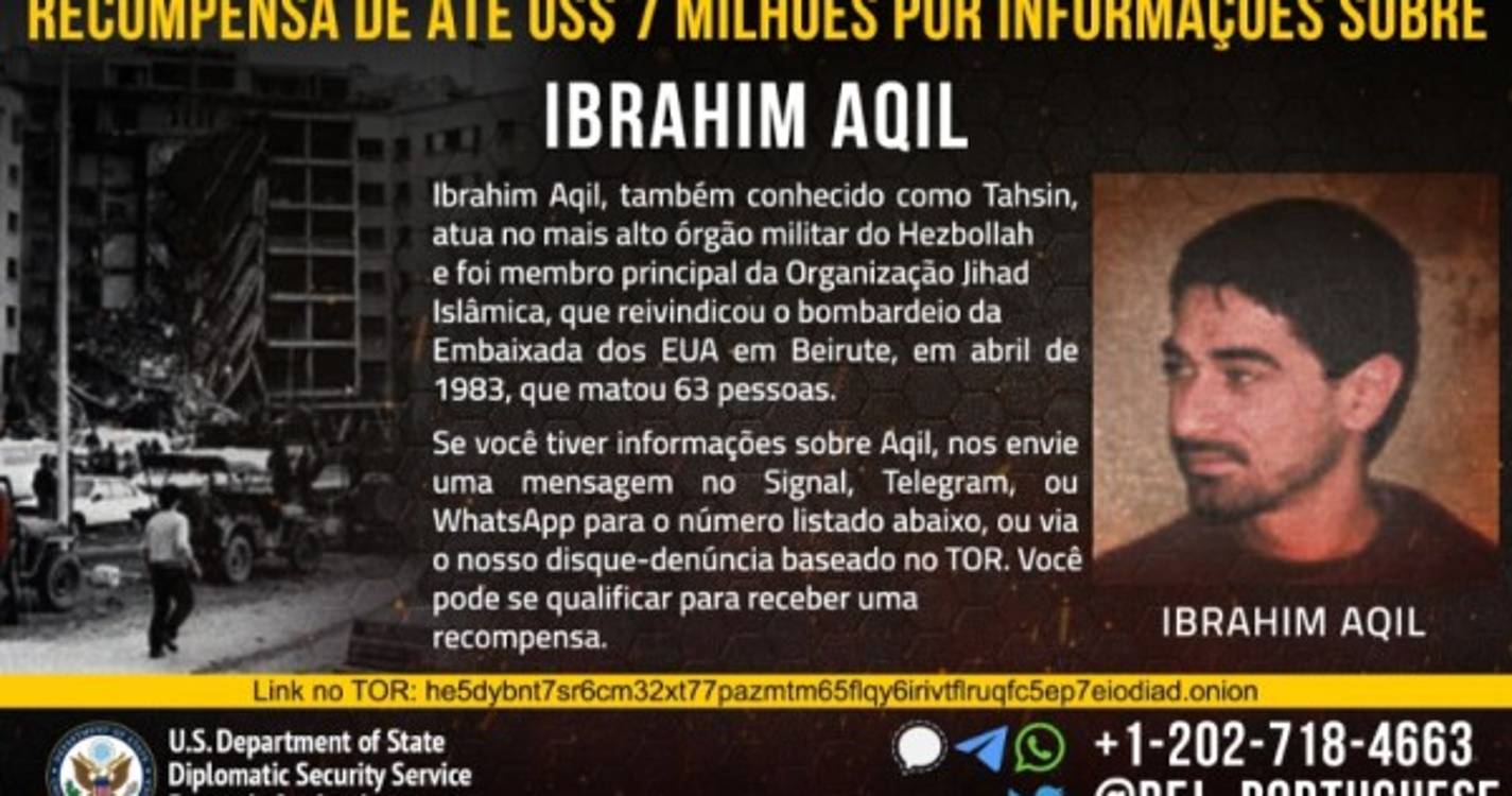 EUA oferecem recompensa por informações sobre paradeiro de líder do Hezbollah