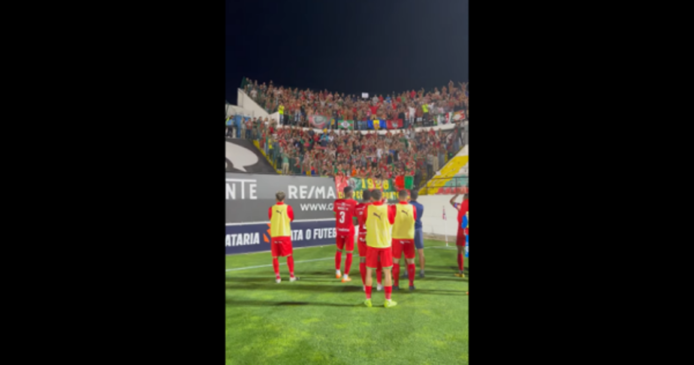 Apesar da derrota, os cerca de 900 adeptos na Reboleira aplaudiram Marítimo (com vídeo)
