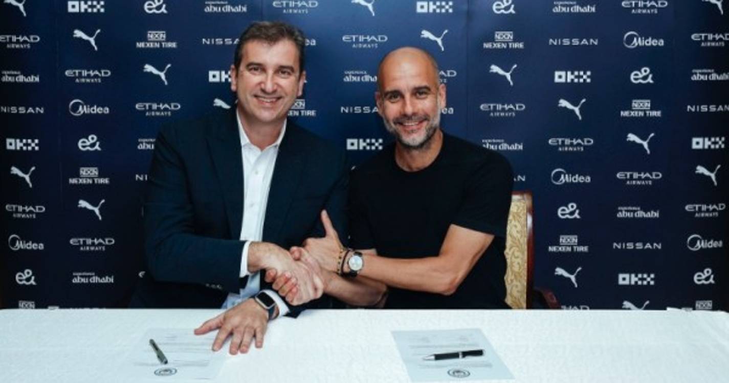 Pep Guardiola renova contrato com o Manchester City até 2025