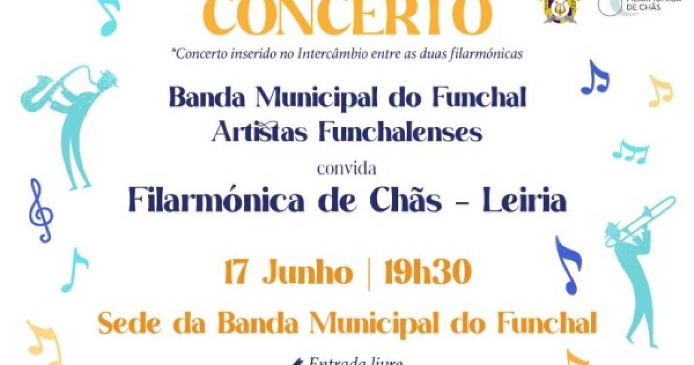 Banda Municipal do Funchal associa-se à Filarmónica de Chãs para concerto especial