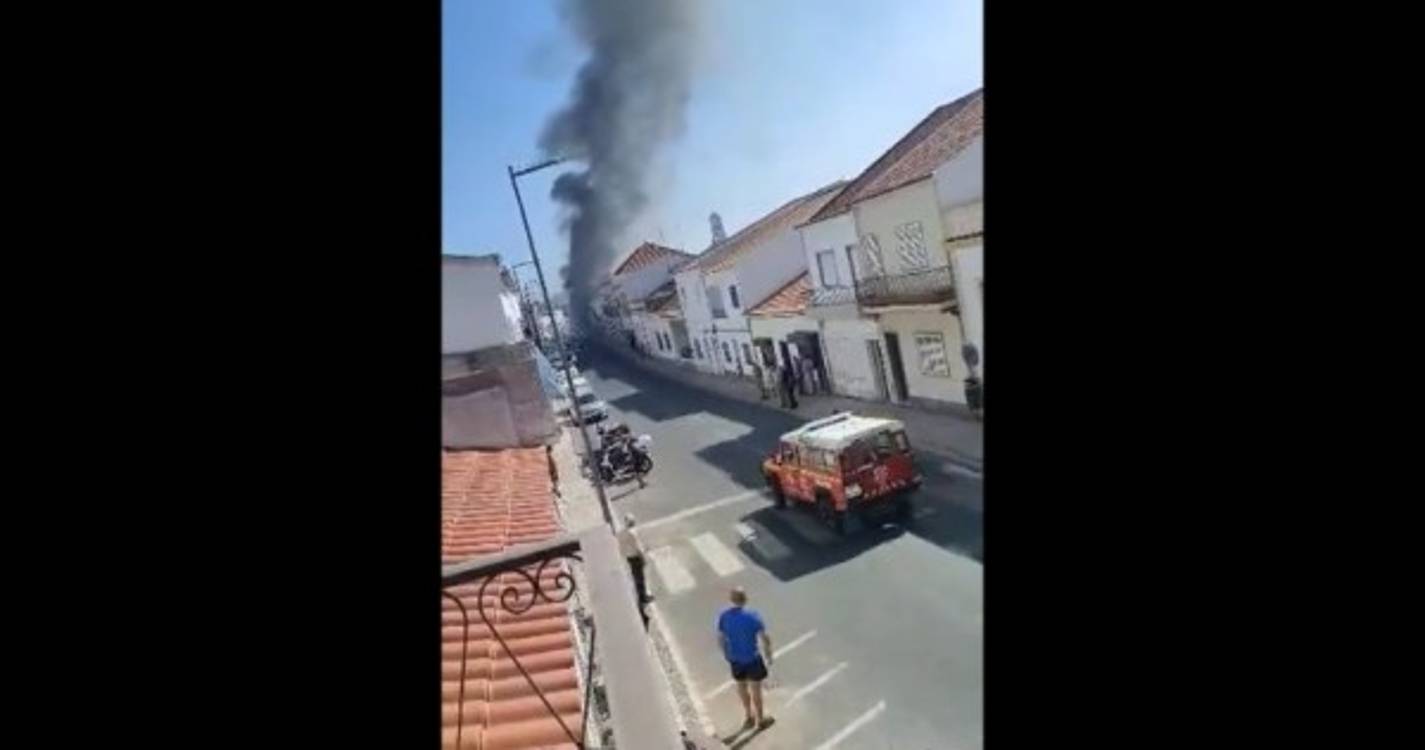 Incêndio urbano em Aljustrel deixa seis pessoas desalojadas
