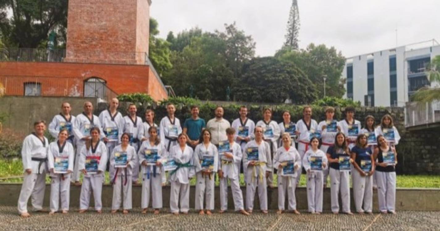 Participantes do International Taekwondo Summercamp Madeira receberam certificados esta manhã