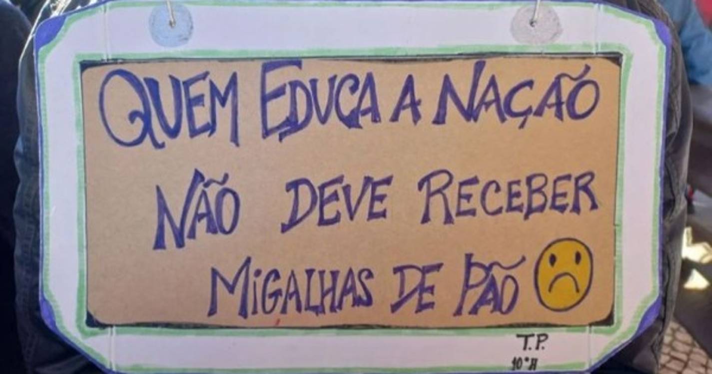 Milhares de professores manifestaram-se em Leiria