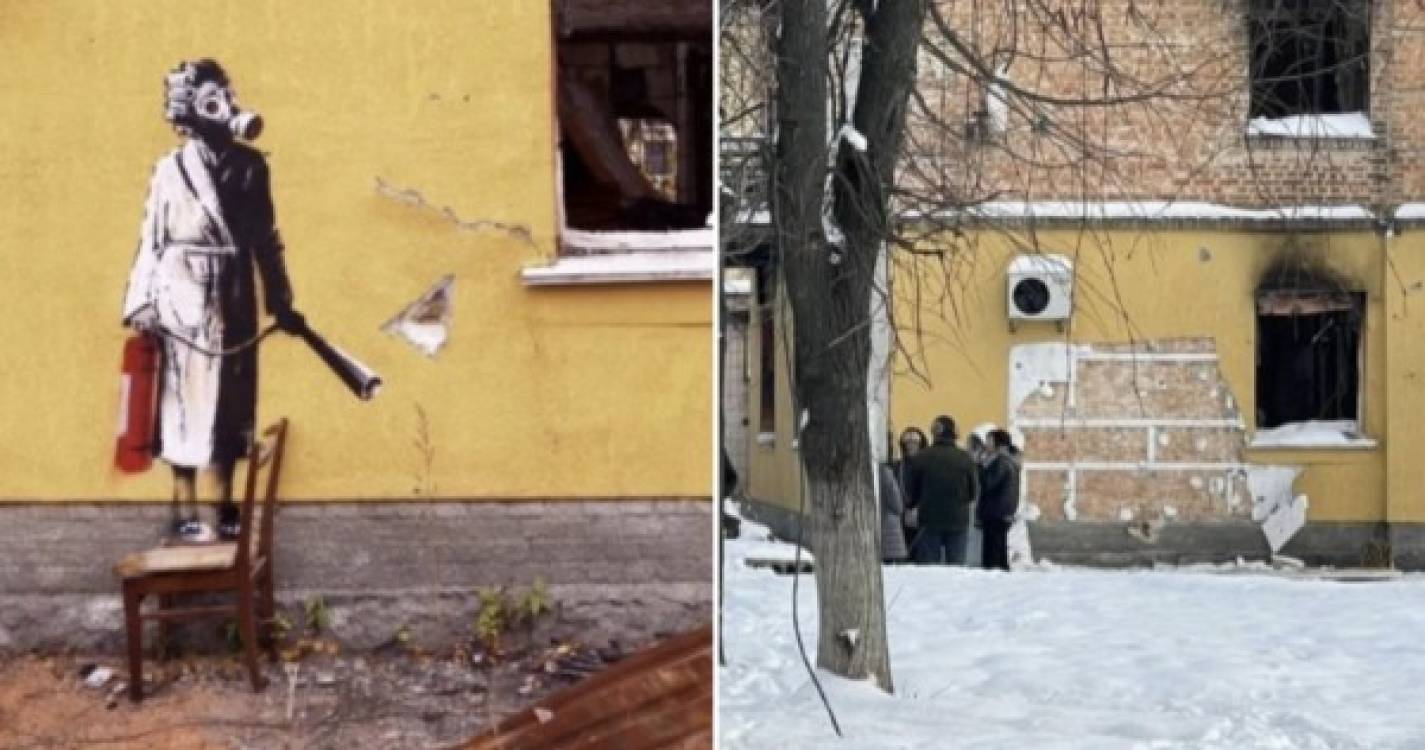 Ucrânia: Polícia impede tentativa de roubo de obra atribuída a Banksy