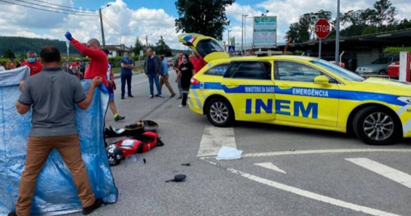Motociclista de 38 anos morre em acidente de viação em Penafiel