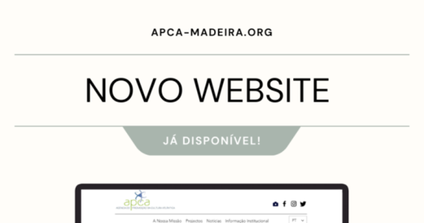 APCA Madeira lança novo website