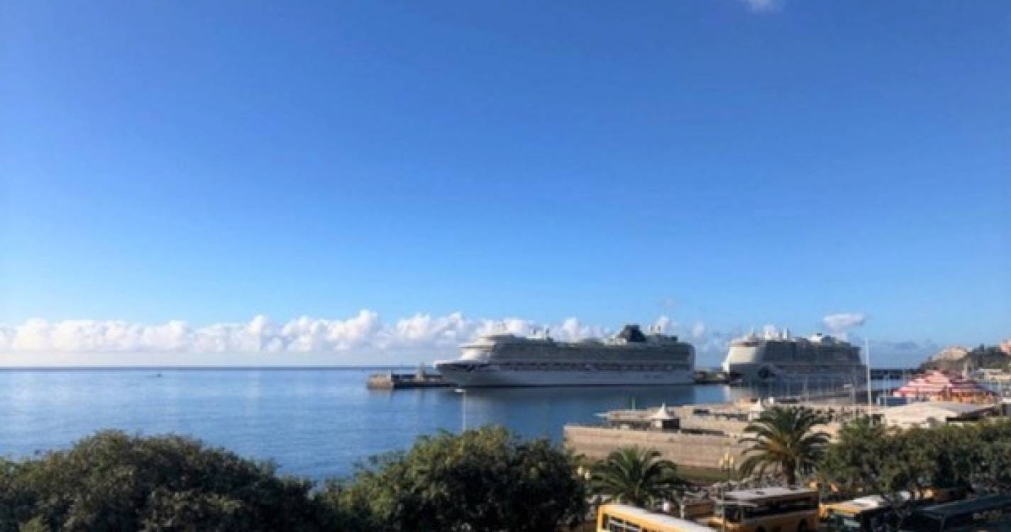 Dois navios no Porto do Funchal fazem movimentar quase 9.500 pessoas
