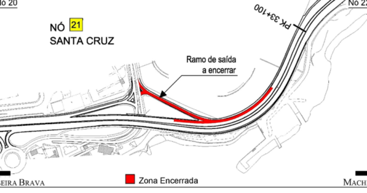 Via Litoral encerra dia 19 ramo de saída da via rápida em Santa Cruz
