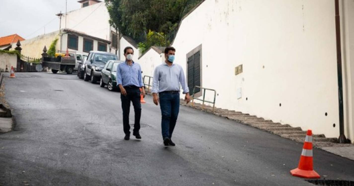Está concluída a repavimentação da Calçada da Encarnação em Santa Luzia