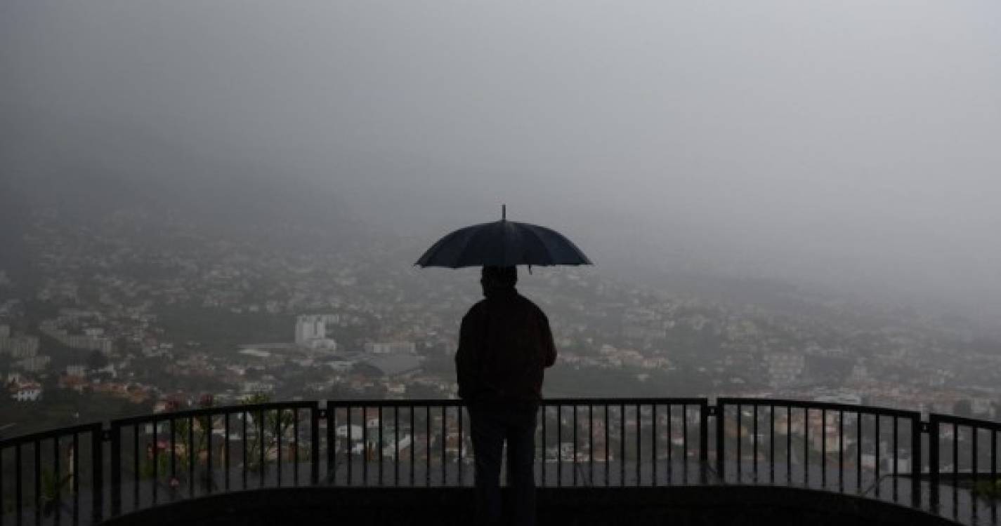 Madeira sob aviso amarelo até domingo devido à previsão de chuva e vento