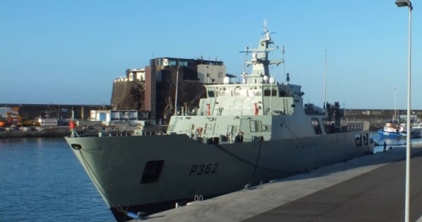Marinha reforça dispositivo na Madeira com NRP Sines