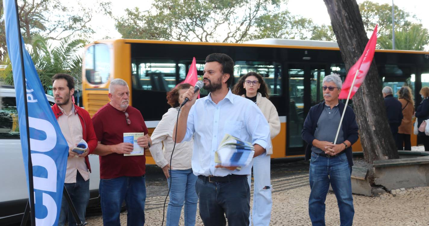 CDU critica postura do Governo Regional em relação aos transportes públicos