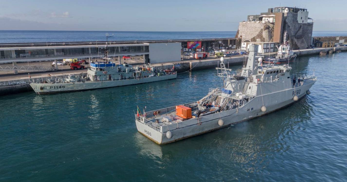 NRP Tejo já chegou para iniciar missão no mar da Madeira
