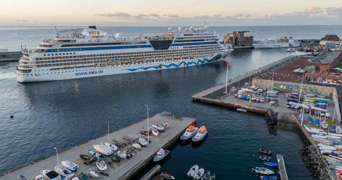 AIDAmar traz 1.970 passageiros ao Funchal