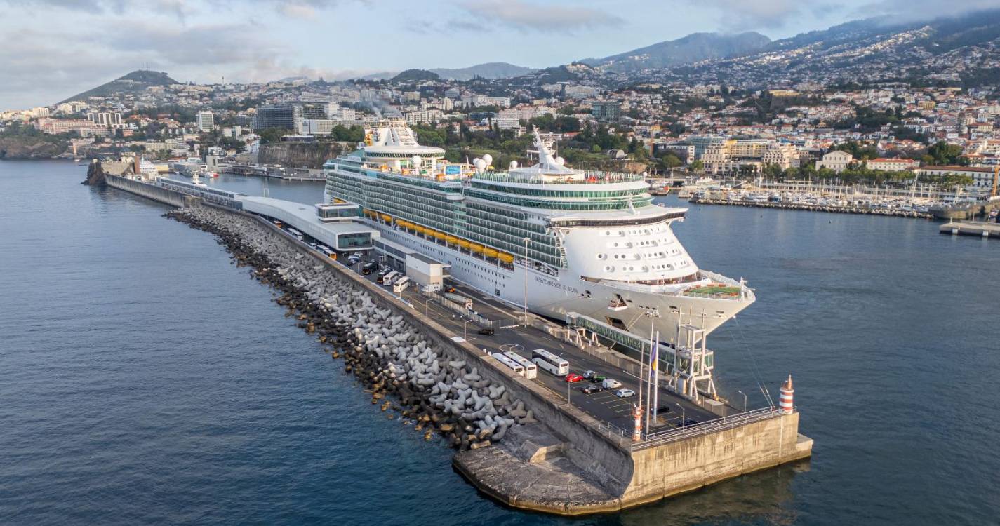 Independence of the Seas de passagem pelo Funchal