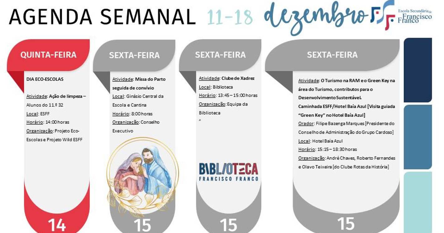 Francisco Franco com várias atividades ‘na manga’ esta semana