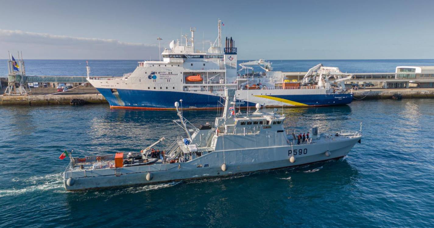 NRP Tejo já chegou para iniciar missão no mar da Madeira