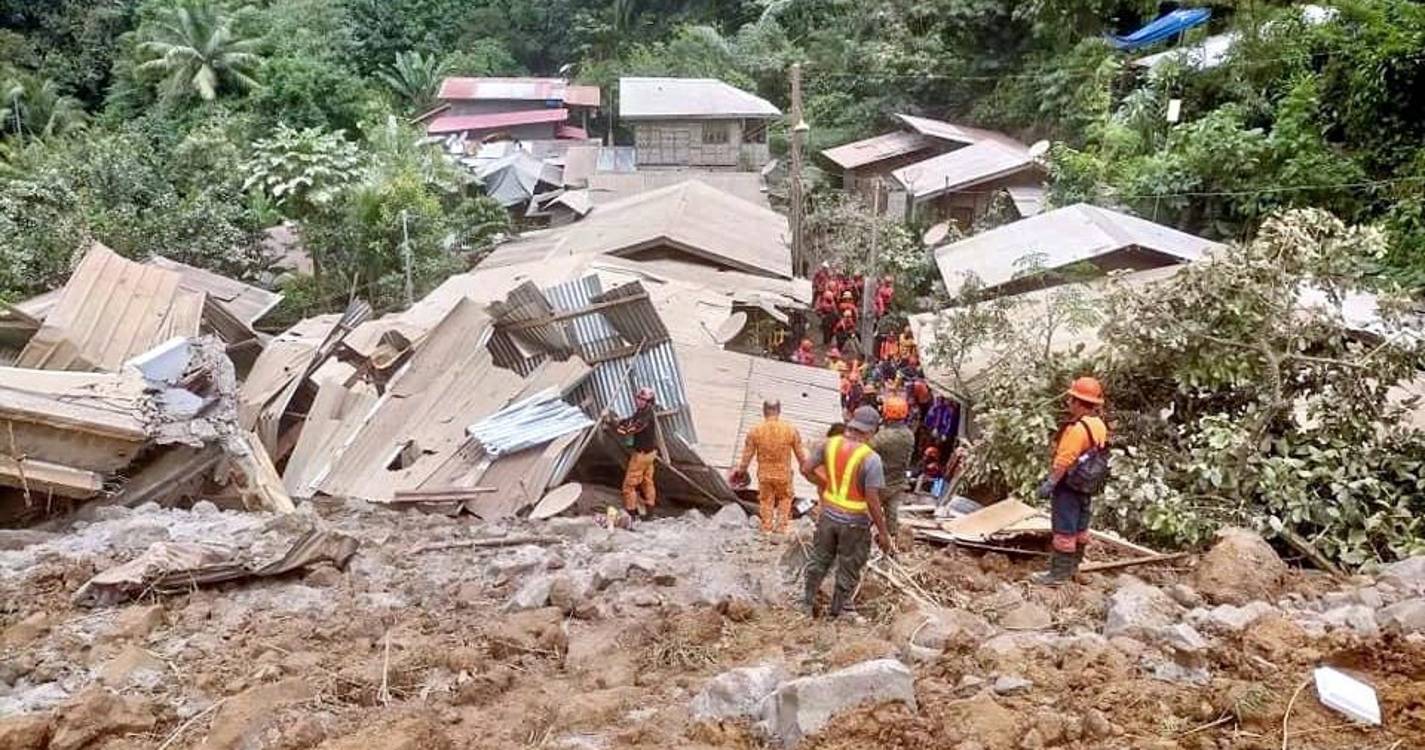 Deslizamento de terras nas Filipinas causa 54 mortos e 63 desaparecidos