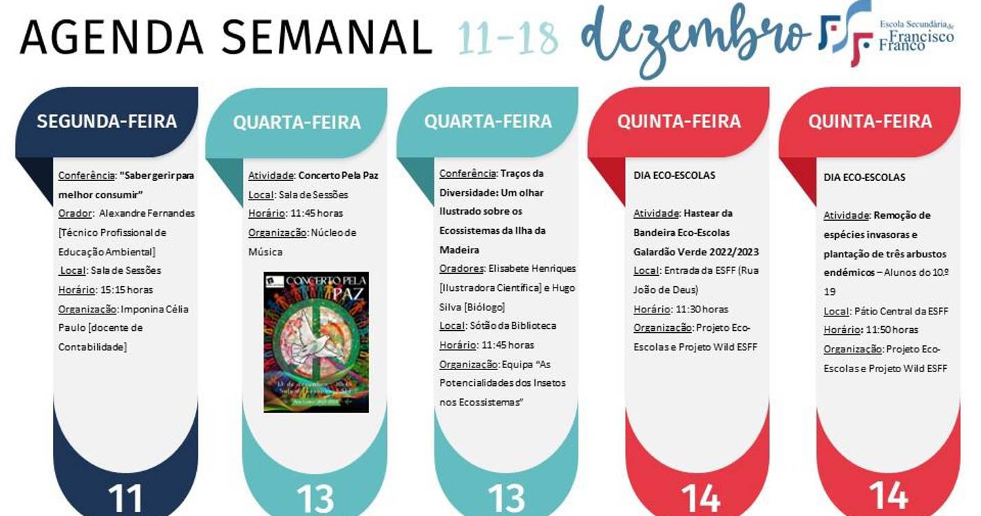 Francisco Franco com várias atividades ‘na manga’ esta semana