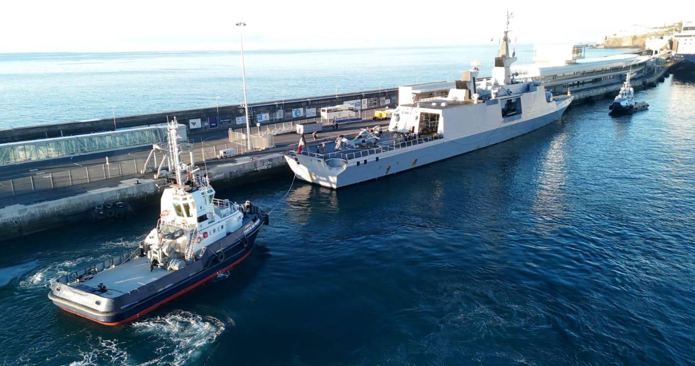 Fragata francesa ‘Courbet’ já está no Funchal