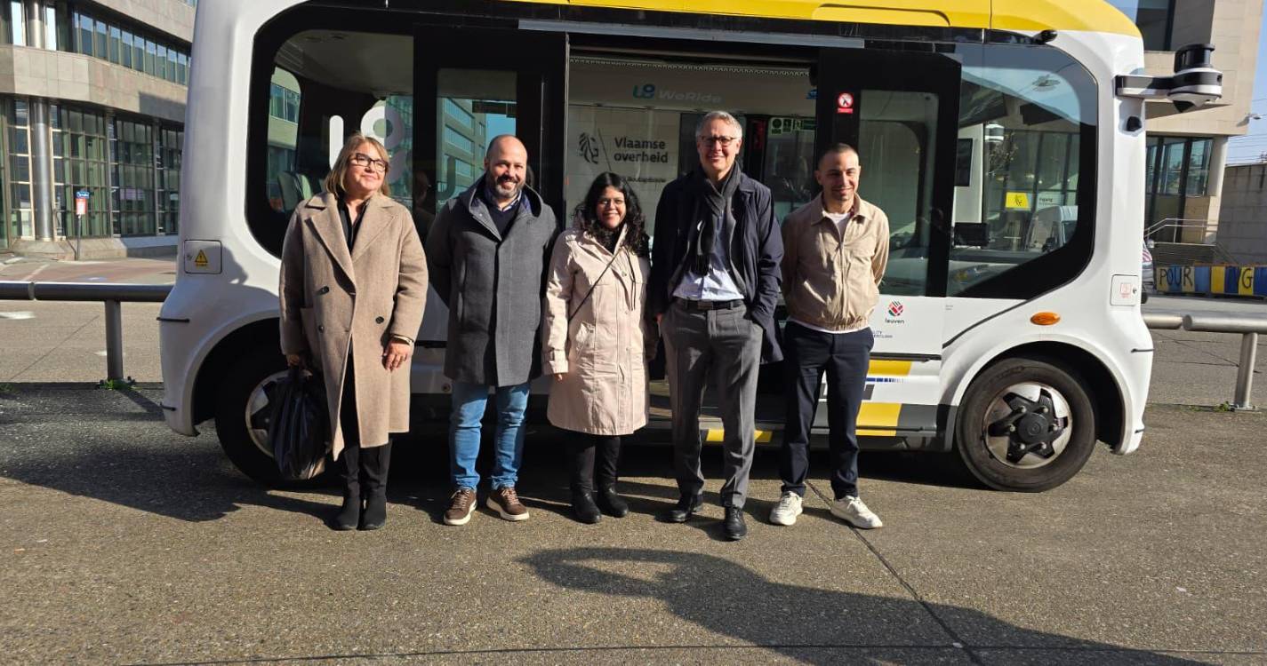 Sérgio Gonçalves visita projeto piloto de transporte público autónomo