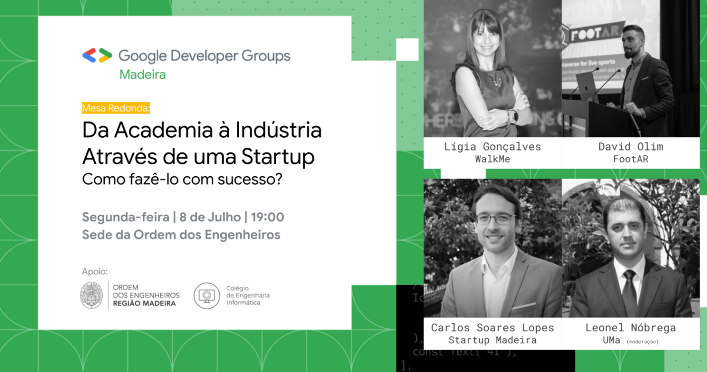 Google Developer Groups promove mesa-redonda em parceira com Ordem dos Engenheiros