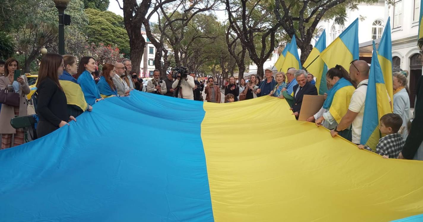 Ucrânia: Madeira promove ação de solidariedade no Funchal (com fotos)
