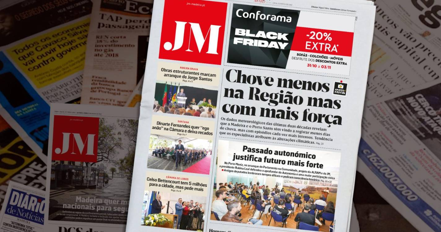 Chove menos na Região mas com mais força