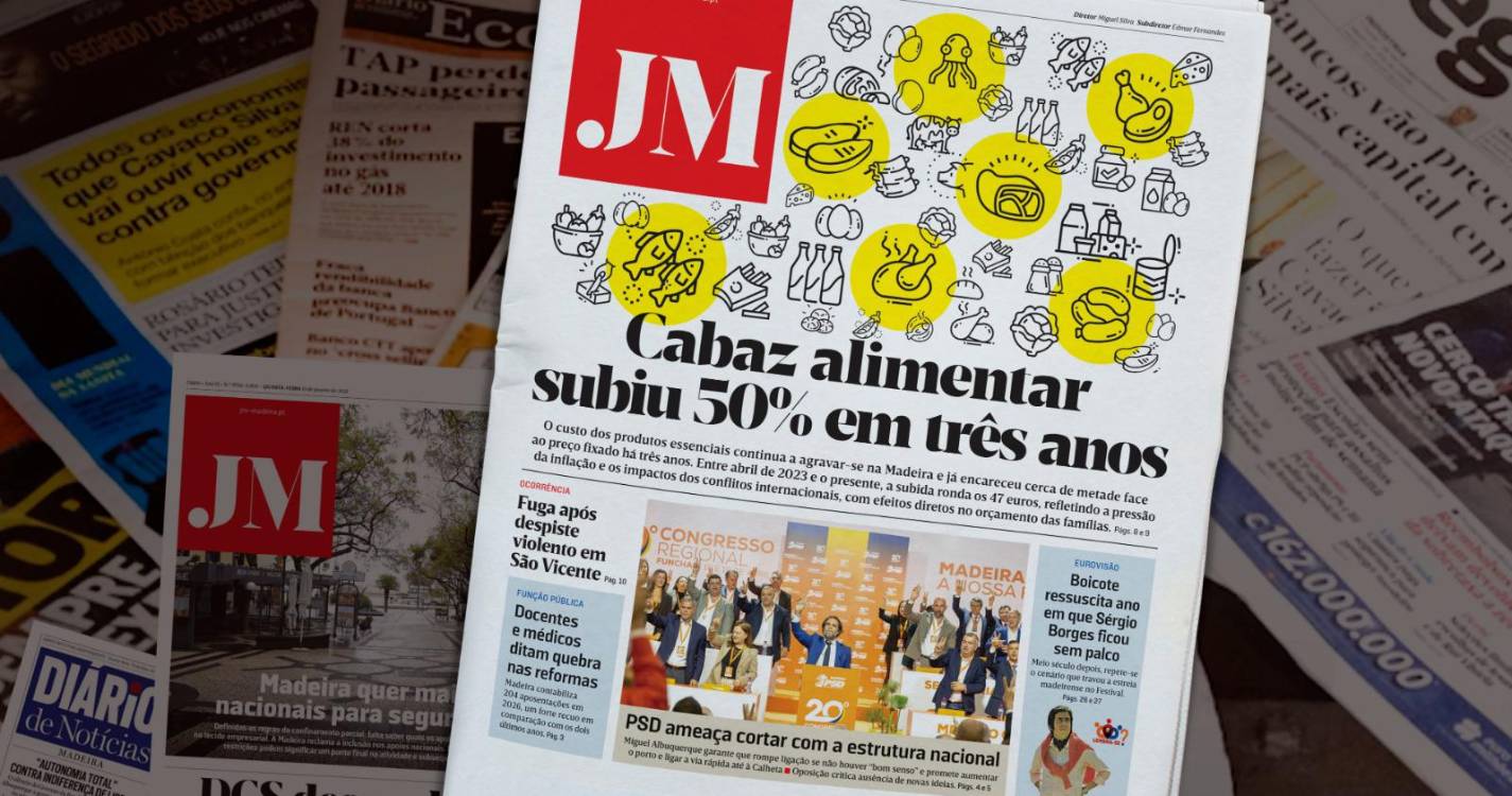 Cabaz alimentar subiu 50% em três anos