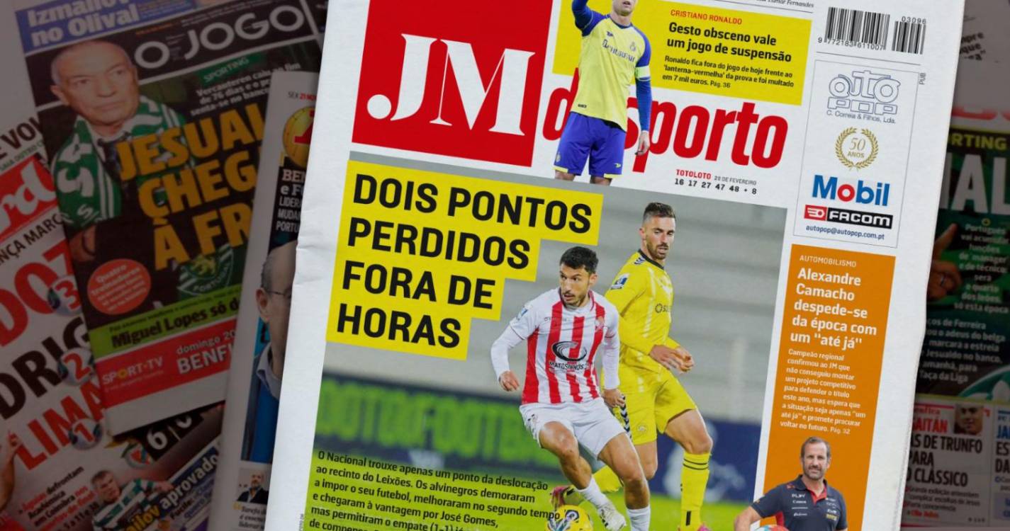 Nacional com dois pontos perdidos fora de horas