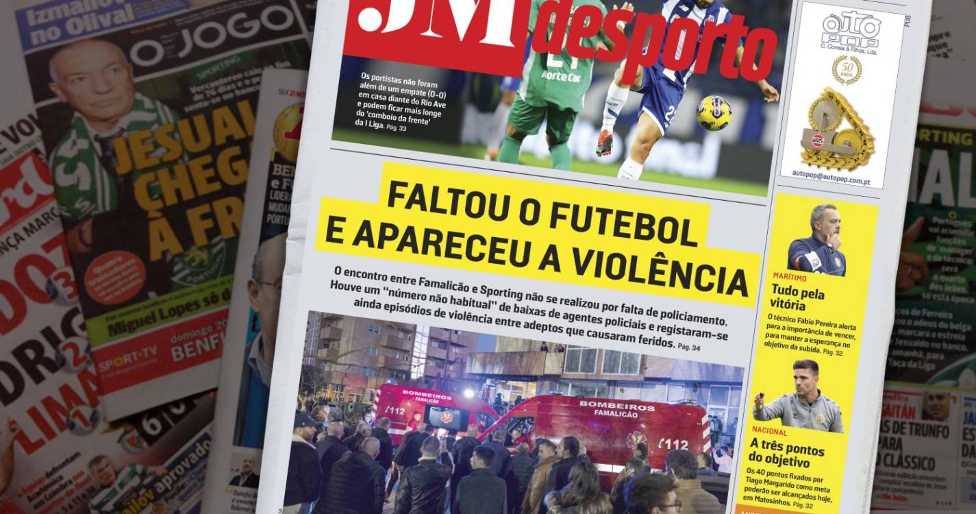 Faltou o futebol e apareceu a violência
