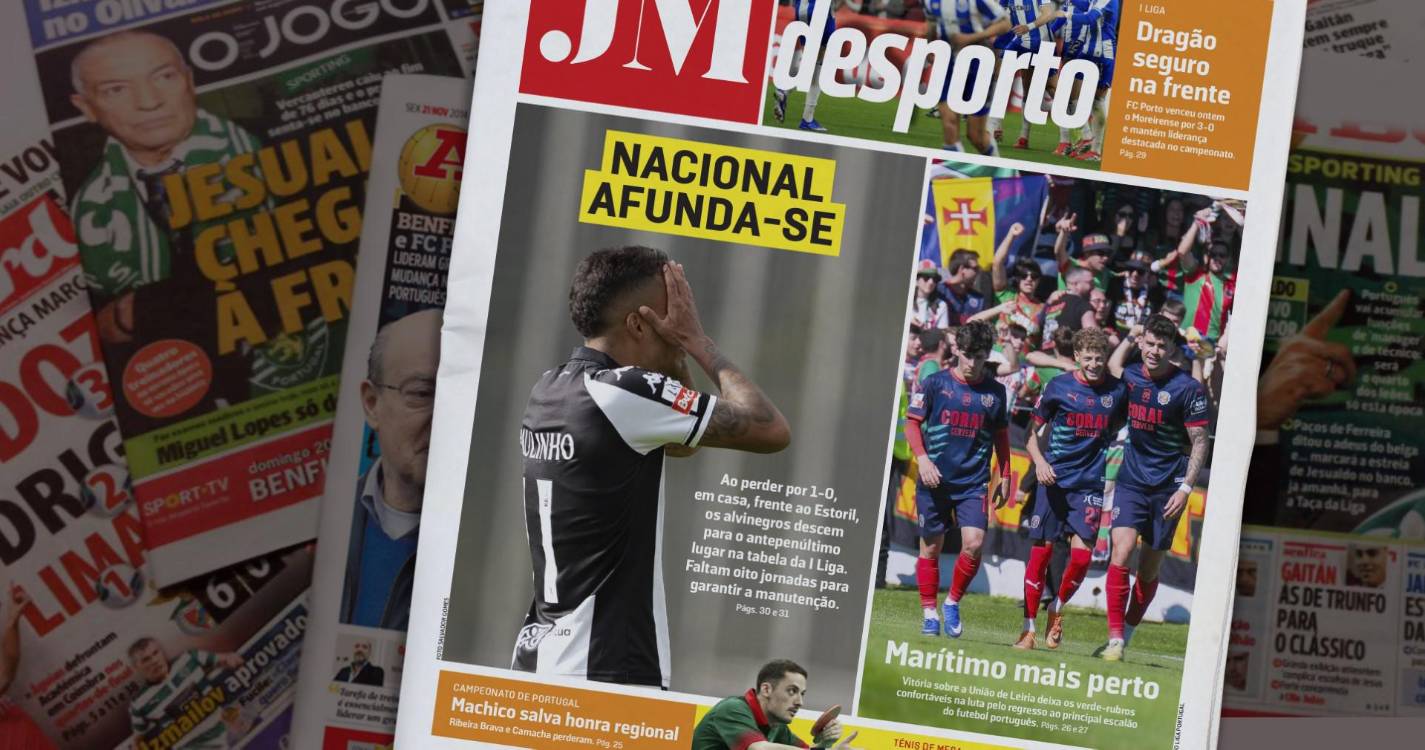 Nacional afunda-se. Marítimo mais perto