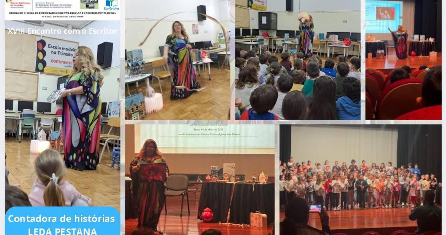 XVIII Encontro com o Escritor: Leda Pestana encanta alunos e professores com a Magia das Histórias