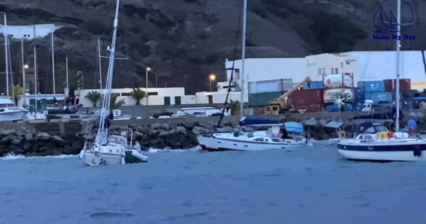 Depressão Bernard abanou porto da ilha dourada em outubro (com vídeo)