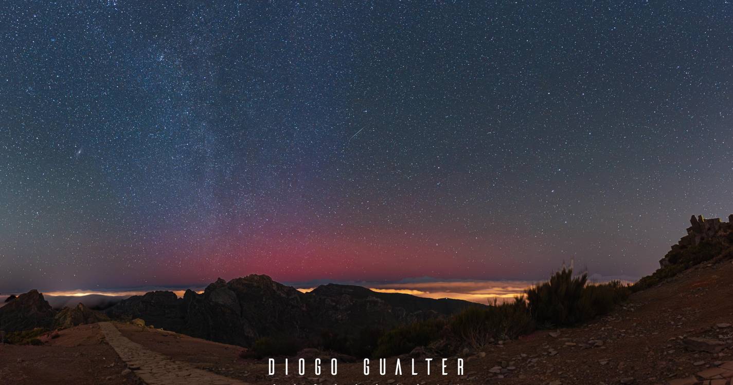 Auroras boreais visíveis no Pico do Areeiro (com fotos)