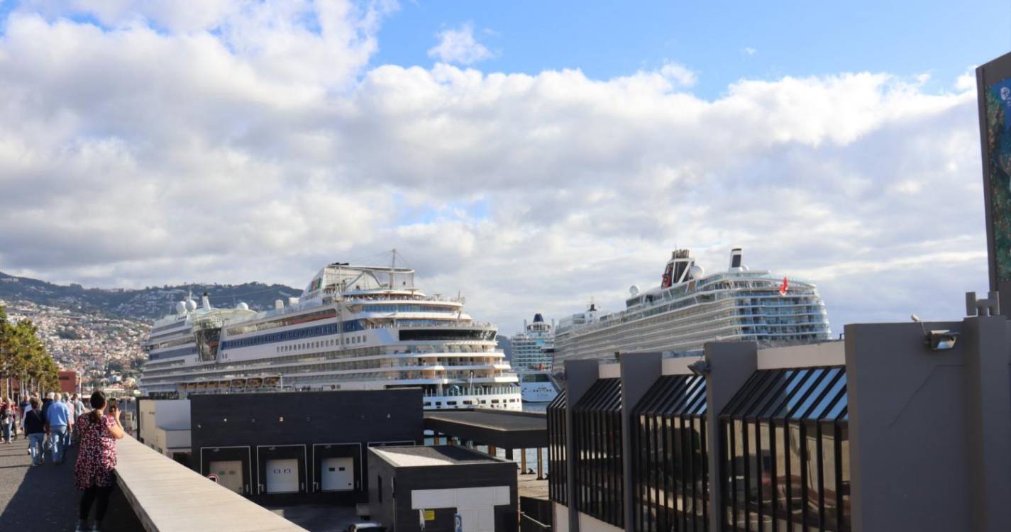 Três navios fazem movimentar mais de 13 mil pessoas no Porto do Funchal