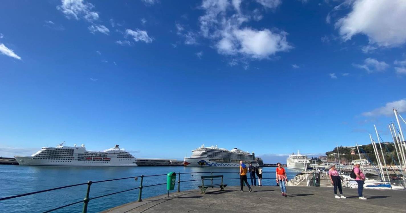Porto do Funchal recebe três navios que trazem mais de 6 mil pessoas à Madeira