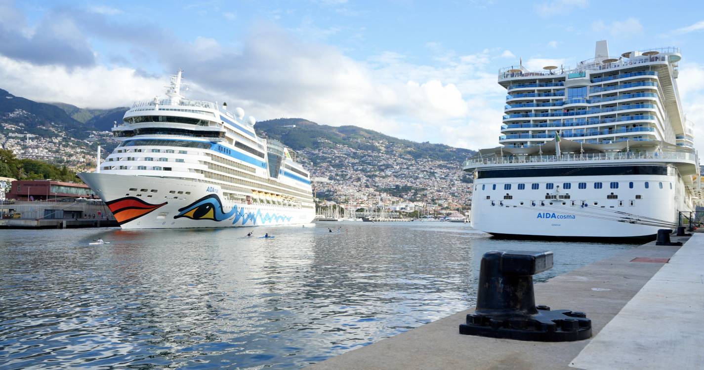 Navios AIDA’s trazem esta segunda-feira mais de nove mil passageiros