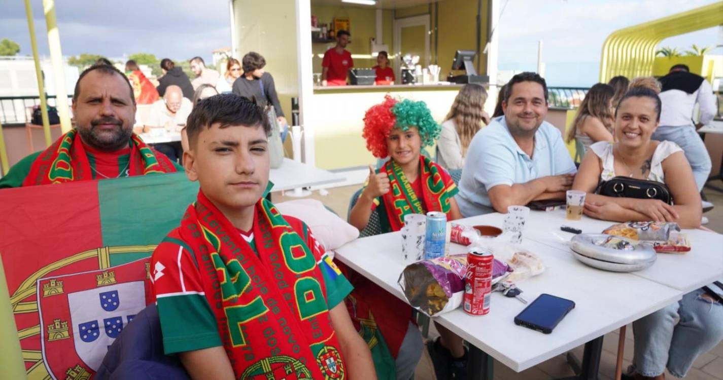 Tudo a postos para o Geórgia-Portugal na ‘fan zone’ do Madeira Shopping (com fotos)