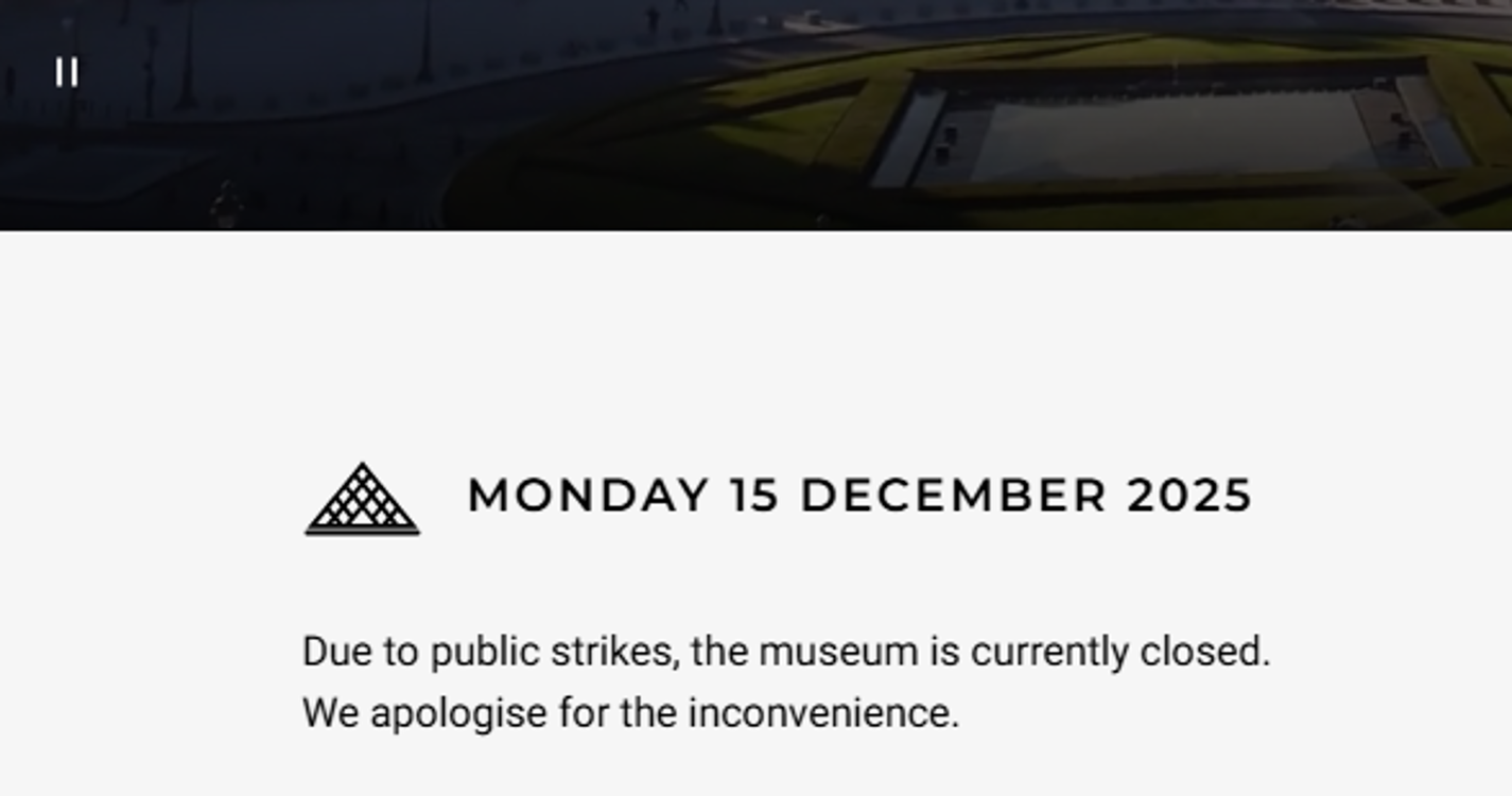 Trabalhadores do Louvre aprovam greve e encerram museu por melhores condições