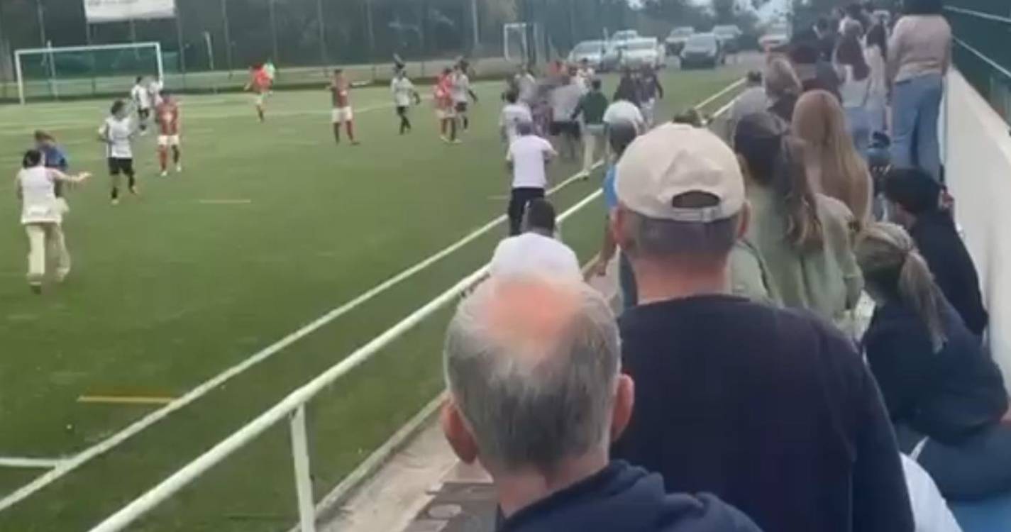 Vídeo mostra pancadaria no jogo Andorinha - Marítimo B
