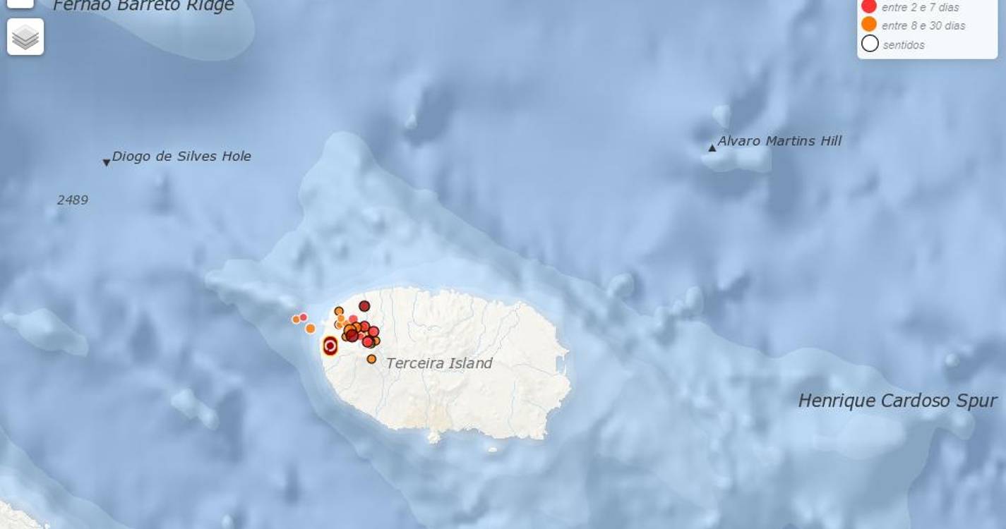 Sismo de 3.0 na escala de Richter sentido na ilha Terceira