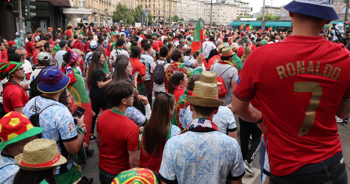 Euro2024: Portugal e ‘Ronaldomania’ bem presente em Frankfurt na ‘festa’ da Eslovénia