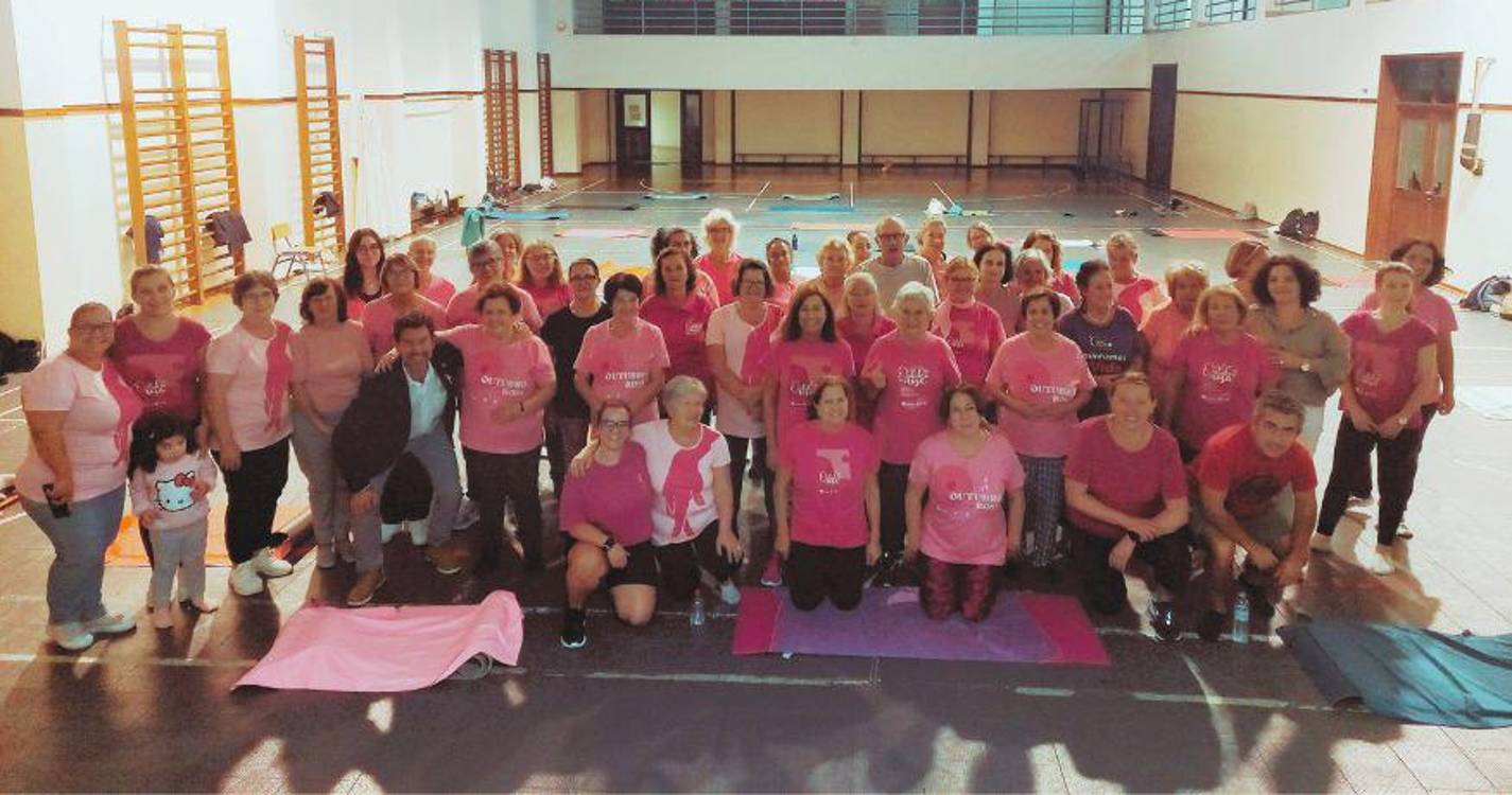 ‘Pilates Rosa’ reforçou luta conta cancro da mama no Imaculado